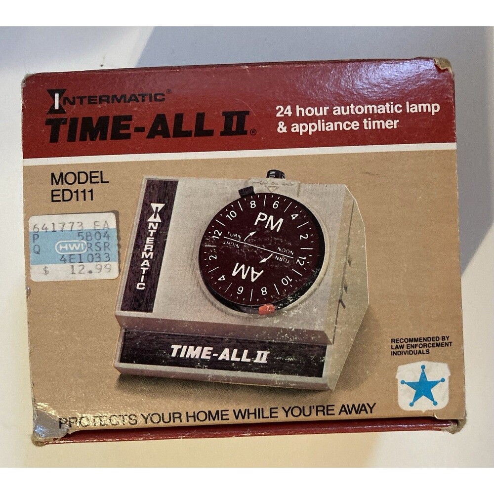 Vintage Intermatic Time-All II 24 Hour Plug In Light & Appliance Timer ED-11